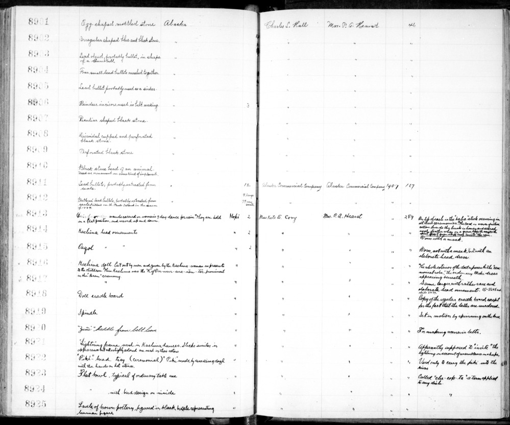 Documentation associated with Hearst Museum object titled Bowl, accession number 2-8923, described as Ceramic, exterior design of stepped triangles and curvilinear elements in dark brown and red on cream ground, brown framing lines, on interior a swag design with pendants in dark brown and red, brown framing lines and rim, remnants of red-orange on base. Molded, painted.