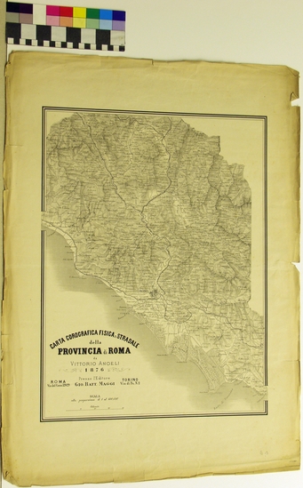 Hearst Museum object titled Map, accession number 13-621, described as Angeli's map of Roman Province.