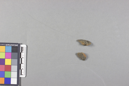 Hearst Museum object titled Stone fragments, accession number 11-TEMP18, no description available.