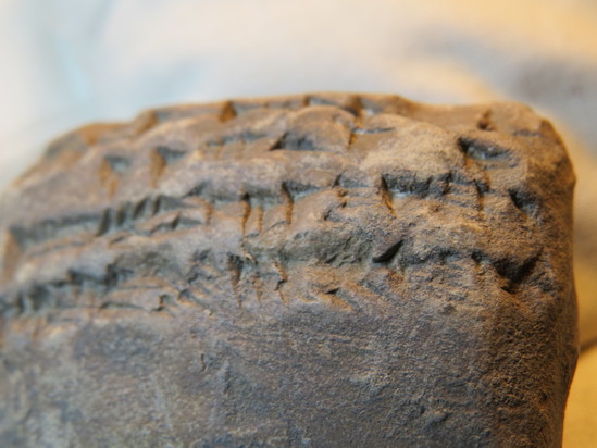 Hearst Museum object 72 of 122 titled Cuneiform tablet, accession number 9-3048, described as Mesopotamian cuneiform tablet