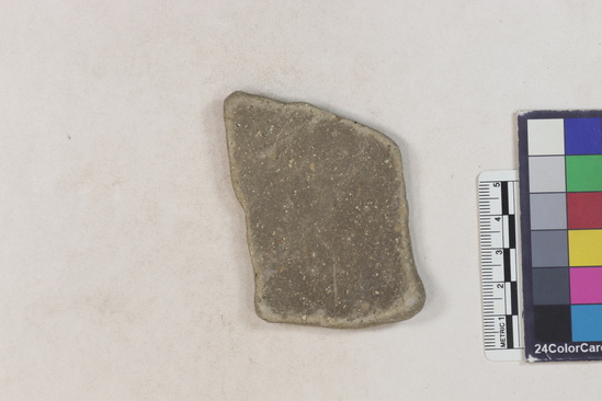 Hearst Museum object 58 of 183 titled Potsherd, accession number 16-8192, described as Potsherd: bodys Section of Manta on beach currently inhabited. Numbers  8111 to 8194 are sherds picked up on beach at low tide.