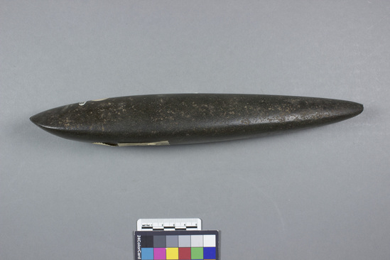 Hearst Museum object 1 of 2 titled Adze blade, accession number 11-14628, described as Stone adze