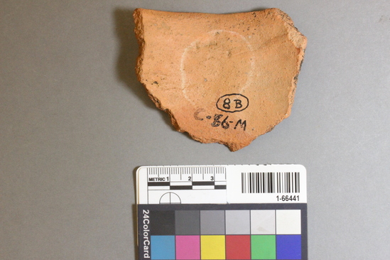 Hearst Museum object titled Potsherd, accession number 1-66441, described as Colorado Red II, jar rim.