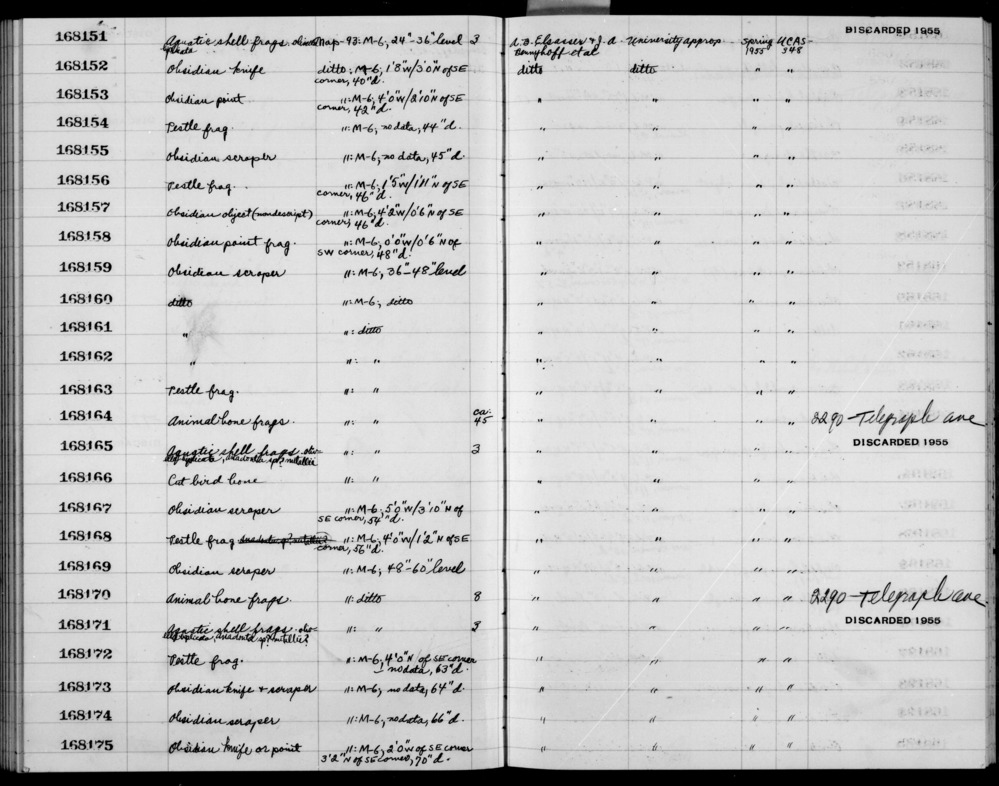 Documentation associated with Hearst Museum object titled Metatarsal frag, r, accession number 1-168164.21, no description available.