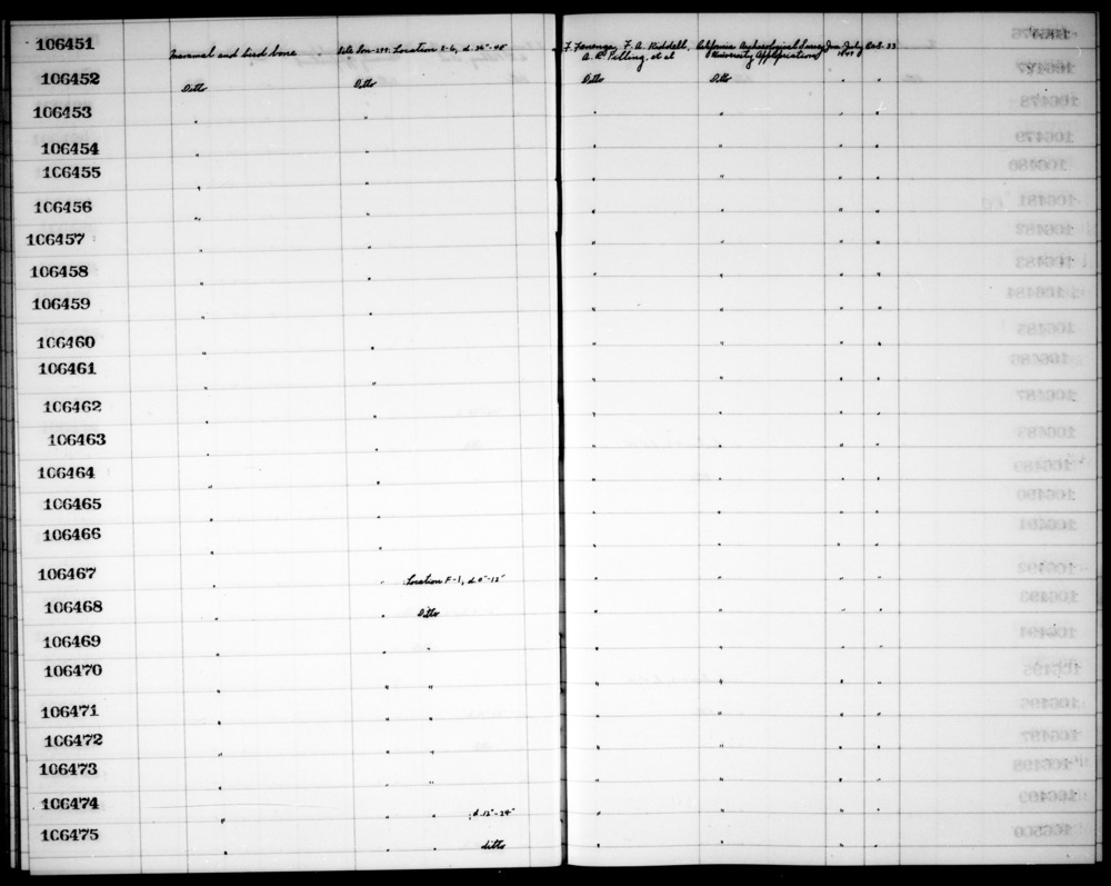 Documentation associated with Hearst Museum object titled Faunal remains, accession number 1-106470, described as Mammal and bird.