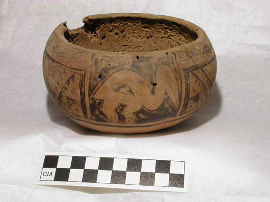 Hearst Museum object titled Bowl, accession number 4-3723, described as Bowl: Calabash.