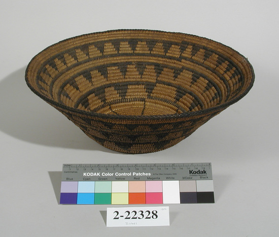 Hearst Museum object 1 of 3 titled Basket, accession number 2-22328, described as Grain basket.