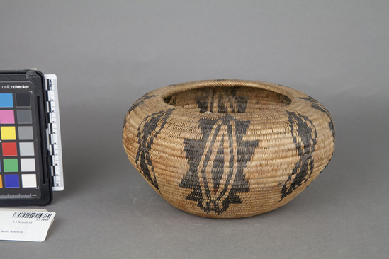 Hearst Museum object 2 of 3 titled Bowl basket, accession number 1-71989, described as Coiled. Bowl shape.