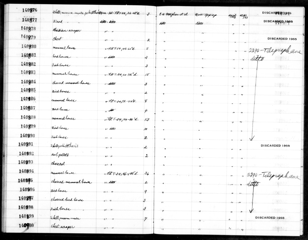 Documentation associated with Hearst Museum object titled Wood, accession number 1-140877, described as wood.