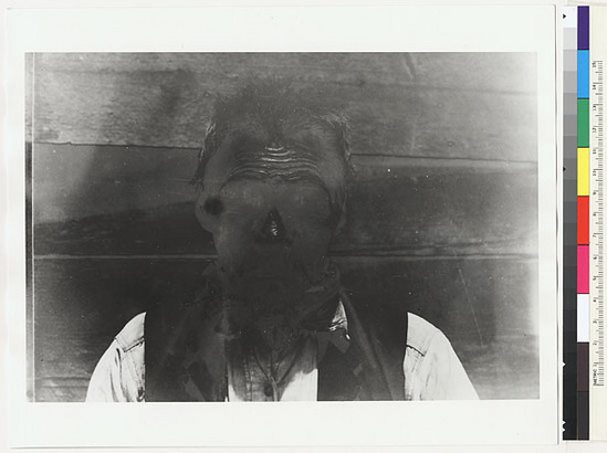 Hearst Museum object titled Black-and-white negative, accession number 15-3945, described as Jim Sheldon, full face