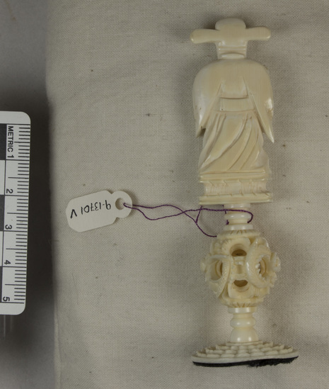 Hearst Museum object titled Game piece, accession number 9-13701v, no description available.