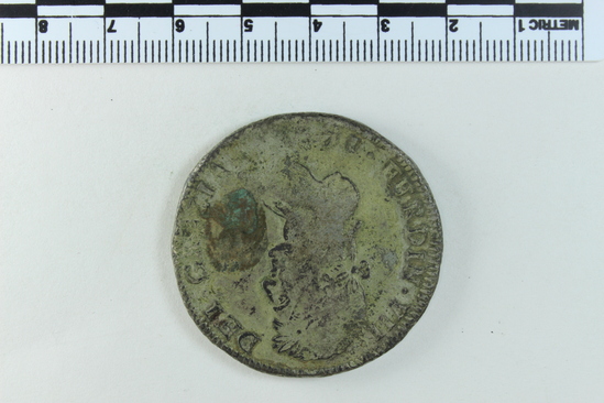 Hearst Museum object titled Coin, accession number 7-4467, no description available.