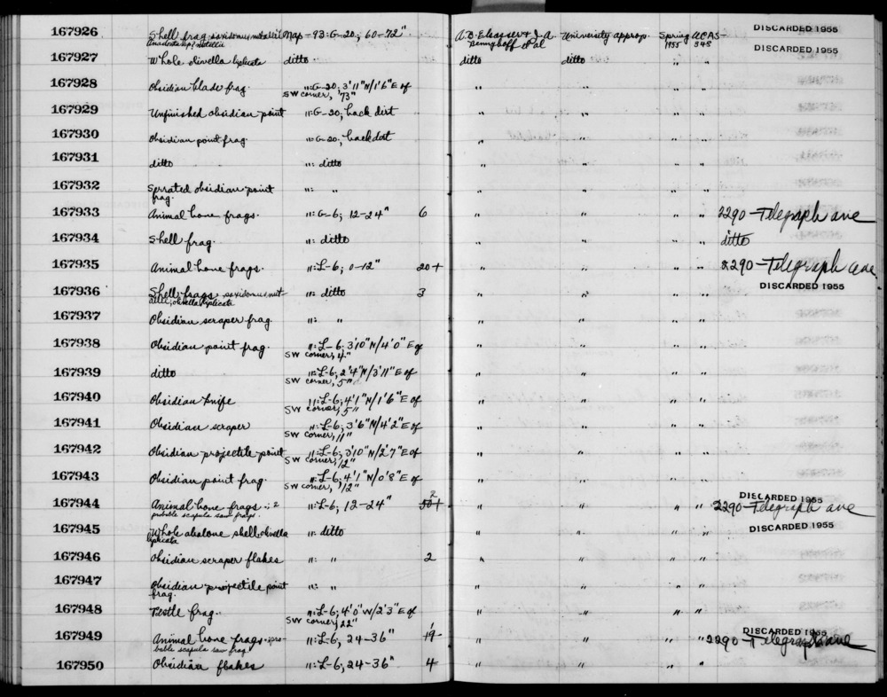 Documentation associated with Hearst Museum object titled Metatarsal frag, r, accession number 1-167944.8, no description available.