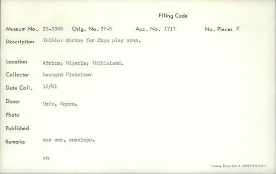 Documentation associated with Hearst Museum object titled Color slide, accession number 25-3390, no description available.