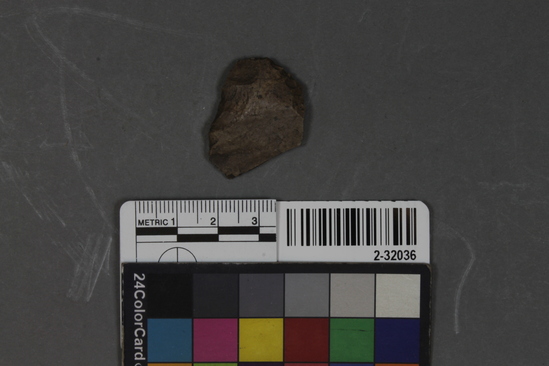 Hearst Museum object titled Point ? fragment, accession number 2-32036, described as Chert.