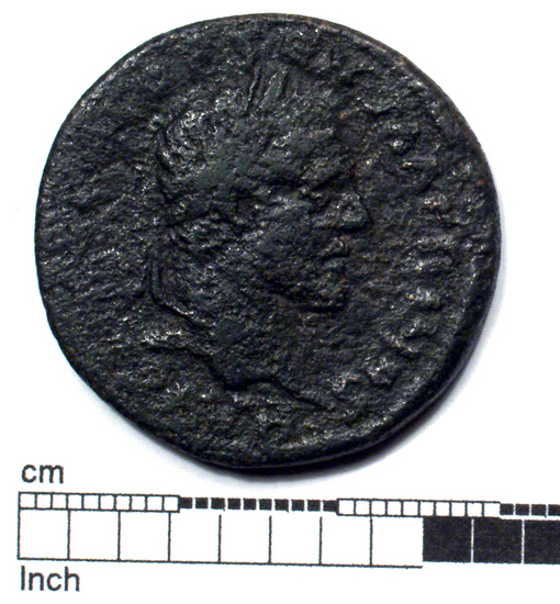 Hearst Museum object 3 of 10 titled Coin: æ, accession number 8-4944, described as Coin; AE. 8-4944.