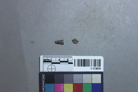 Hearst Museum object titled Point, accession number 1-173678, described as Point fragment