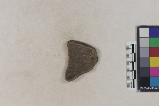 Hearst Museum object 34 of 183 titled Potsherd, accession number 16-8192, described as Potsherd: bodys Section of Manta on beach currently inhabited. Numbers  8111 to 8194 are sherds picked up on beach at low tide.