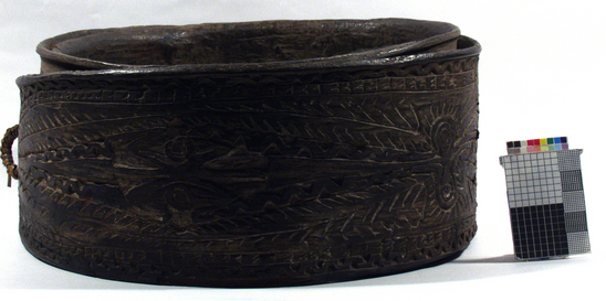 Hearst Museum object titled Belt, accession number 11-911, described as Bark belt.