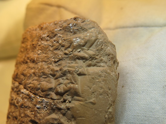 Hearst Museum object 4 of 132 titled Cuneiform tablet, accession number 9-2586, described as Neo-Babylonian Document from Erech