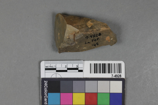 Hearst Museum object titled Core, accession number 7-4928, described as core; grey flint