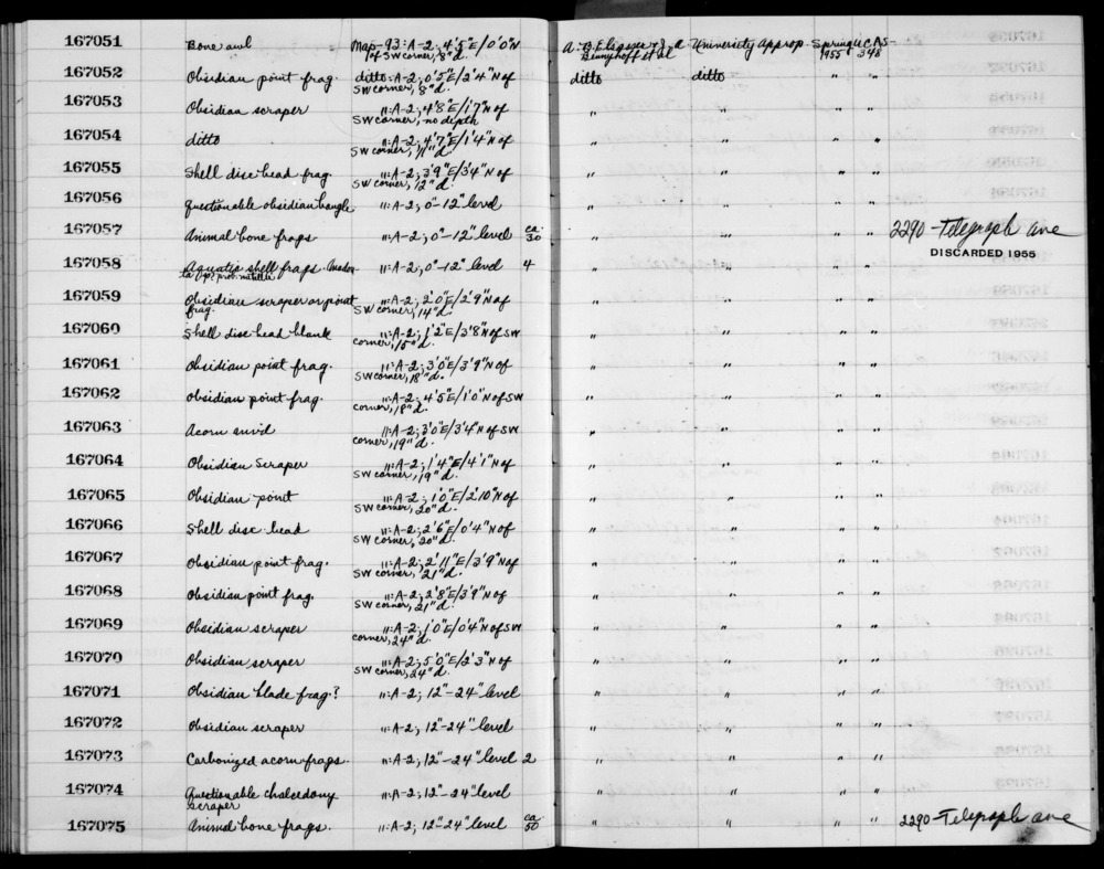 Documentation associated with Hearst Museum object titled Metatarsal frag, l, accession number 1-167075.11, no description available.