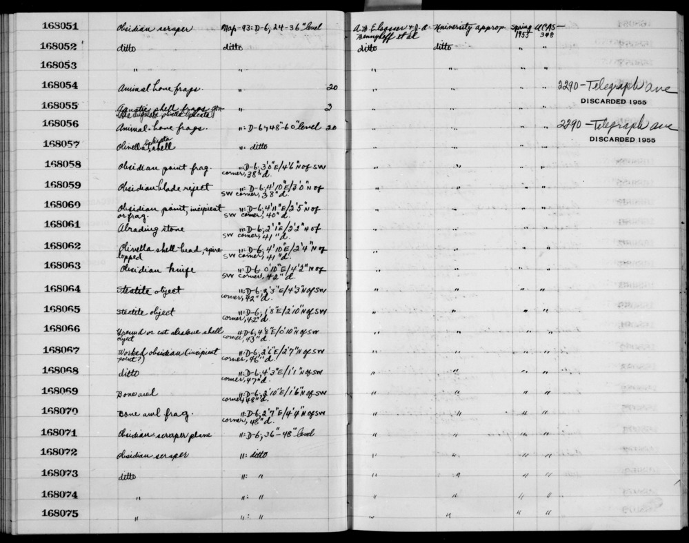 Documentation associated with Hearst Museum object titled Metacarpal fragment, accession number 1-168056.8, no description available.