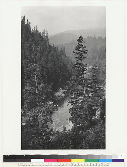 Hearst Museum object titled Black-and-white negative, accession number 15-7840, described as Klamath River