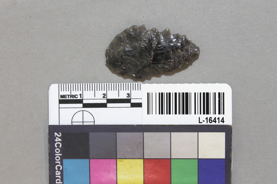 Hearst Museum object titled Point, accession number L-16414, described as obsidian point