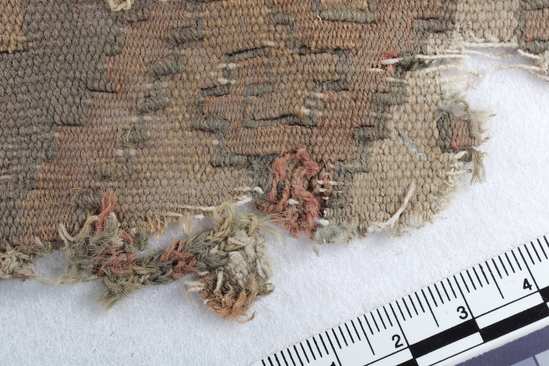 Hearst Museum object 2 of 2 titled Textile fragment, accession number 16-18676, no description available.