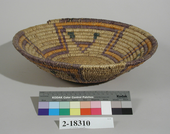 Hearst Museum object 1 of 2 titled Basket, accession number 2-18310, described as Coiled, deep concave.