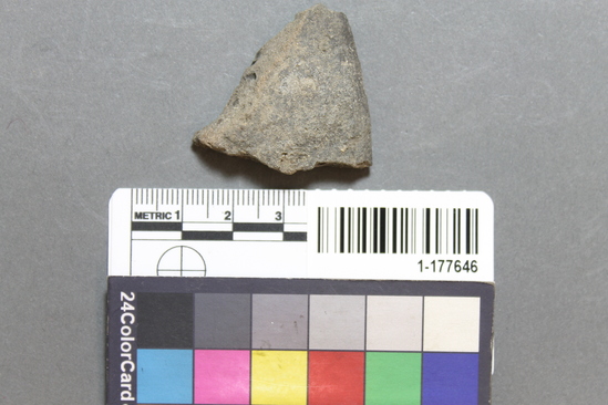 Hearst Museum object titled Potsherd, accession number 1-177646, described as Rim.