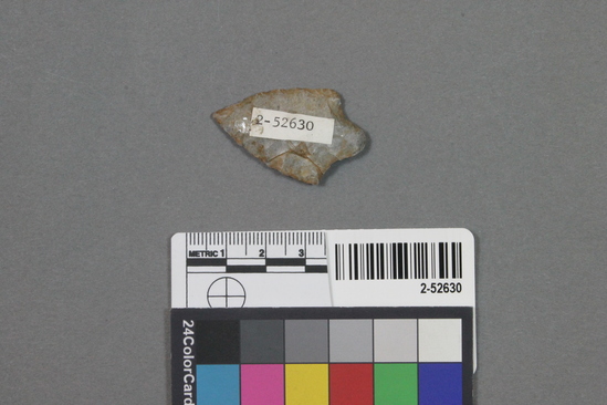 Hearst Museum object titled Projectile point, accession number 2-52630, described as Projectile point
