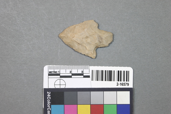 Hearst Museum object titled Point, accession number 2-16579, described as Chert point
