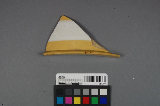 Hearst Museum object titled Vessel fragment, accession number 1-251380, described as Ceramic Rim Fragment