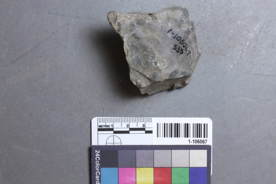 Hearst Museum object titled Point, accession number 1-106067, described as Chert core.