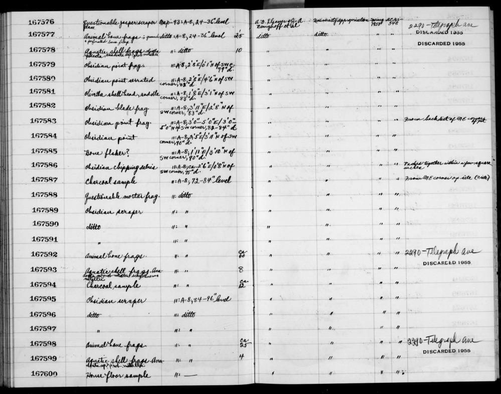 Documentation associated with Hearst Museum object titled Metatarsal fragment, accession number 1-167592.10, no description available.