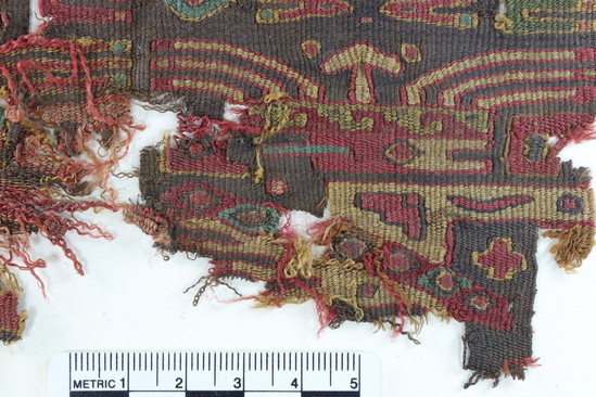 Hearst Museum object titled Tapestry fragment, accession number 4-7499, no description available.