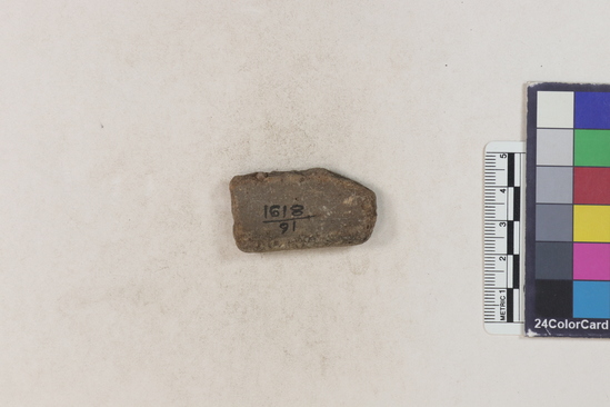 Hearst Museum object 151 of 160 titled Potsherd, accession number 16-8191, described as Potsherd: rims Section of Manta on beach currently inhabited. Numbers  8111 to 8194 are sherds picked up on beach at low tide.