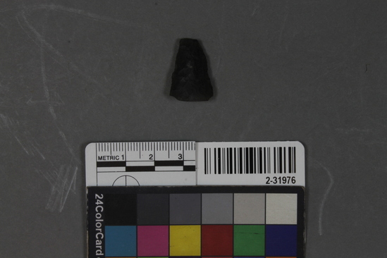 Hearst Museum object titled Drill ? fragment, accession number 2-31976, described as Obsidian.