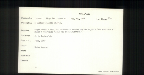 Documentation associated with Hearst Museum object titled Black-and-white negative, accession number 15-21107, no description available.