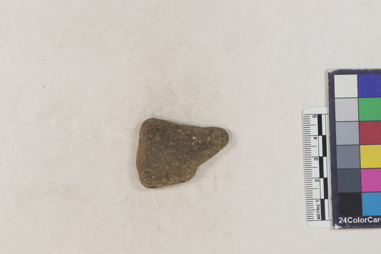 Hearst Museum object 12 of 183 titled Potsherd, accession number 16-8192, described as Potsherd: bodys Section of Manta on beach currently inhabited. Numbers  8111 to 8194 are sherds picked up on beach at low tide.