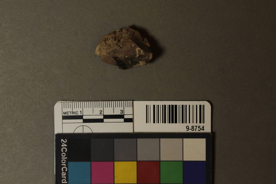 Hearst Museum object titled Chunk, accession number 9-8754, described as Chunk; oval outline;