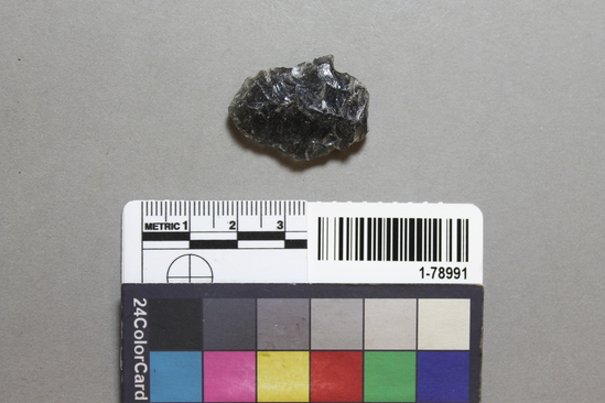 Hearst Museum object titled Point, accession number 1-78991, described as Obsidian.