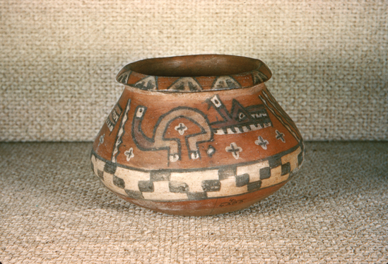 Hearst Museum object titled Color slide, accession number 25-657, described as polychrome bowl: 4-4303