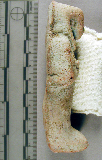 Hearst Museum object 2 of 2 titled Ushabti, accession number 6-19346, described as Pottery: ushabti.