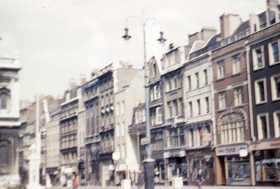 Hearst Museum object titled Color slide, accession number 25-28053, described as Row of buildings