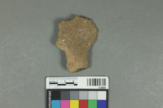 Hearst Museum object titled Flake, accession number 5-8080, described as flake; unifacial; irregular outline; L 7cm