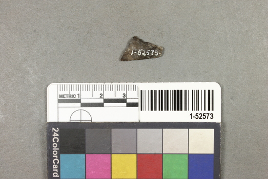 Hearst Museum object titled Point, accession number 1-52573, described as Grey flint.