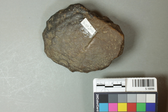 Hearst Museum object titled Handaxe, accession number 5-10099, described as Five bifaces (hand axes)